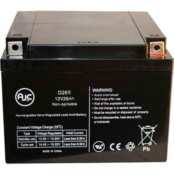 Battery Clerk AJC®  FIAMM FG22703 Sealed Lead Acid - AGM - VRLA Battery AJC-D26S-J-1-140030